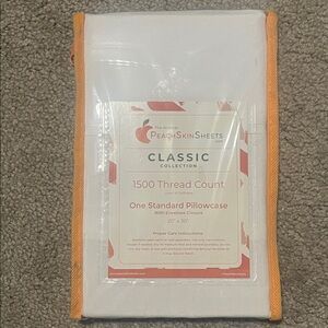 Peach Skin Sheets Classic 1500 Thread Count White‎ Pillowcase
